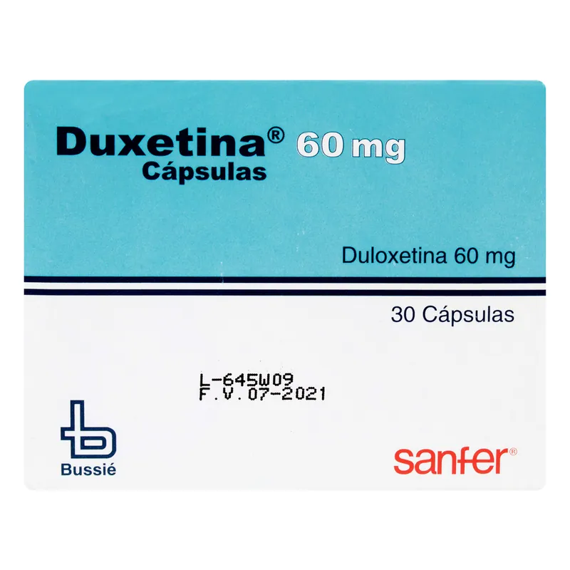 Duxetina 60 mg 30 cápsulas