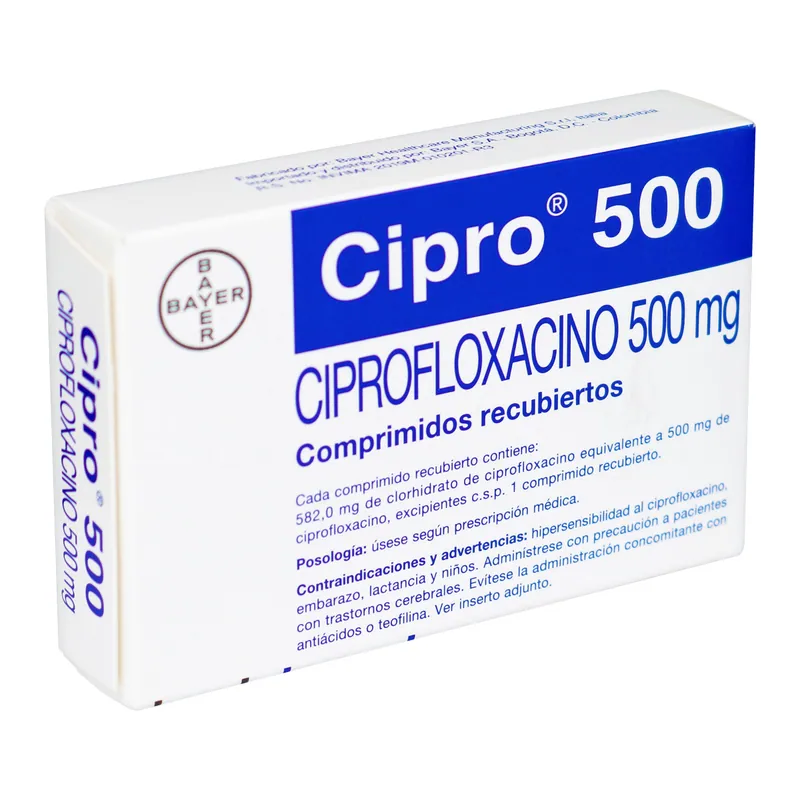 Cipro 500 mg 8 tabletas