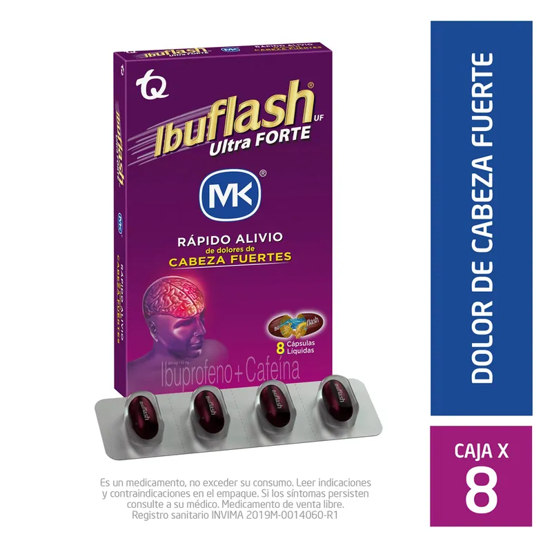 Ibuflash Ultra Forte 8 cápsulas MK
