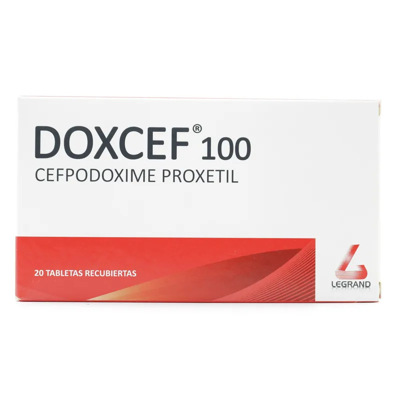 Doxcef 100 mg 20 tabletas