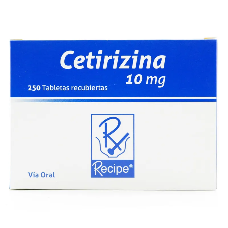 Cetirizina 10 mg 250 tabletas RC