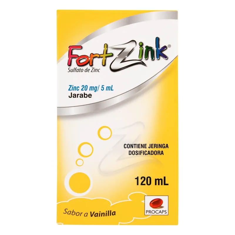 Fortzink jarabe 20 mg/5 mL 120 mL