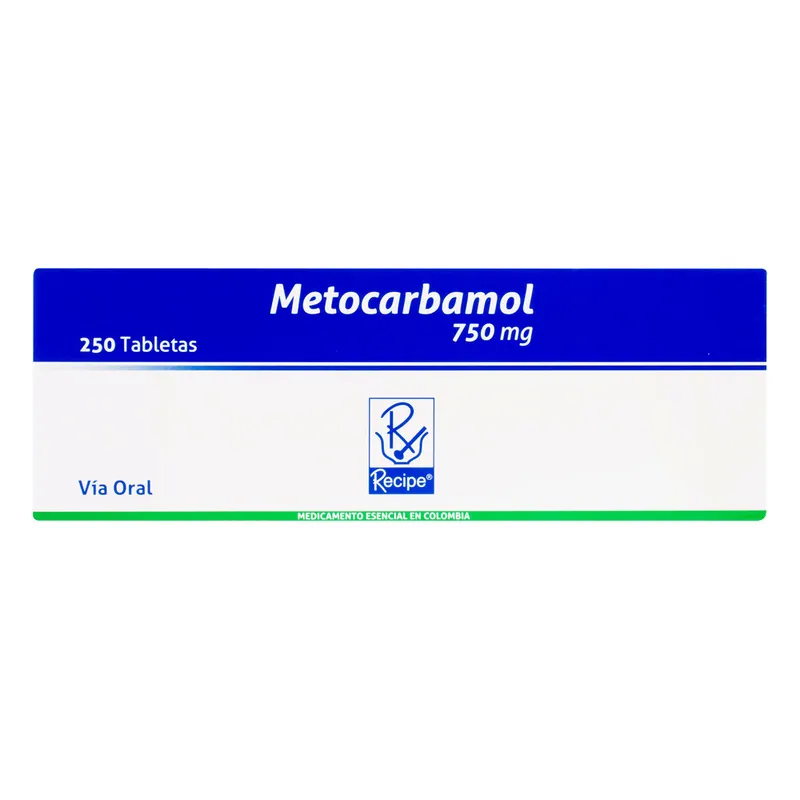 Metocarbamol 750 mg 250 tabletas RC