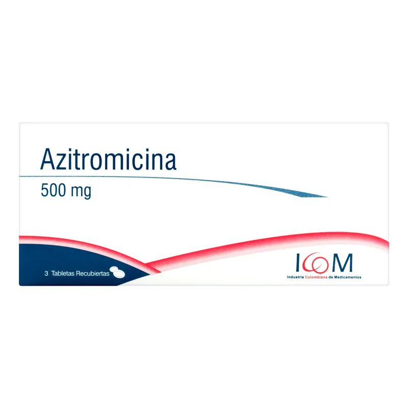 Azitromicina 500 mg 3 tabletas ICOM MQ