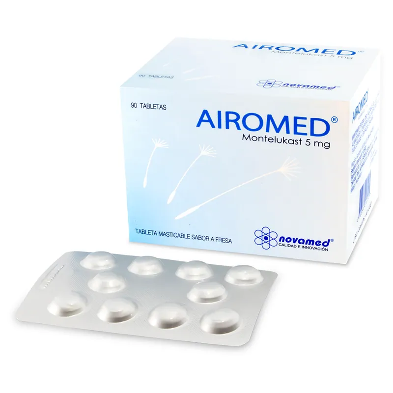 Airomed Masticable 5 mg 90 tabletas