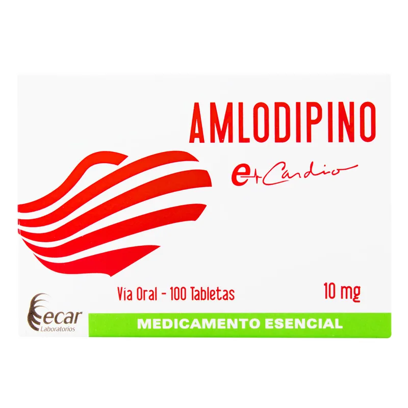 Amlodipino 10 mg 100 tabletas EC