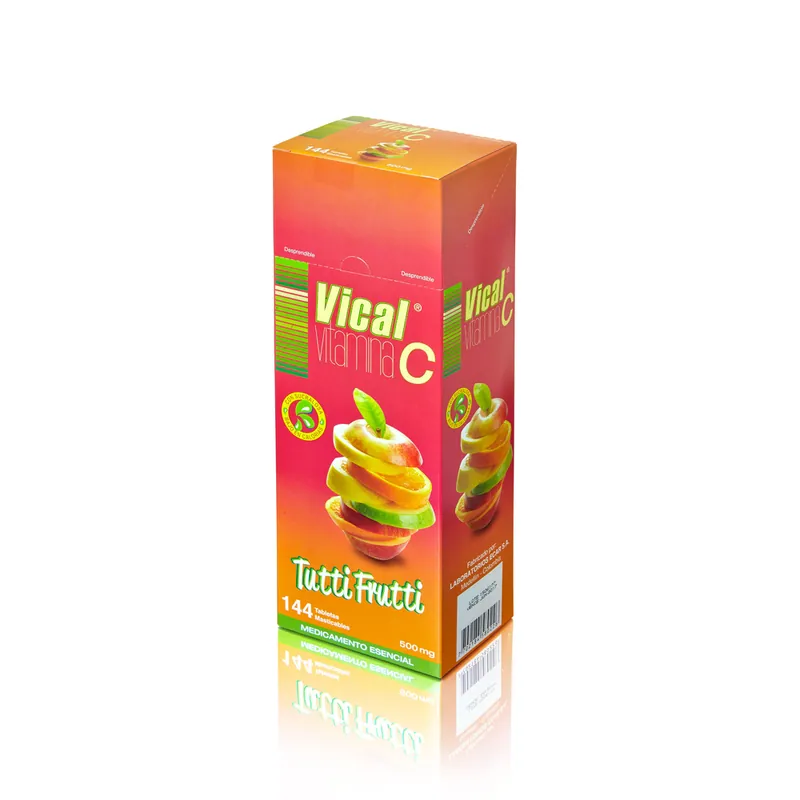 Vitamina C 500 mg Vical T Frutti Ma 144