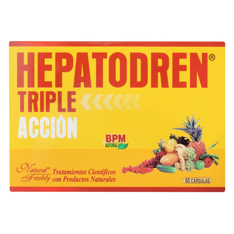 Hepatodren Triple acción 60 cápsulas NF