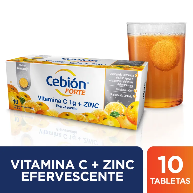 Cebioforte 1 g 10 tabletas Eferves