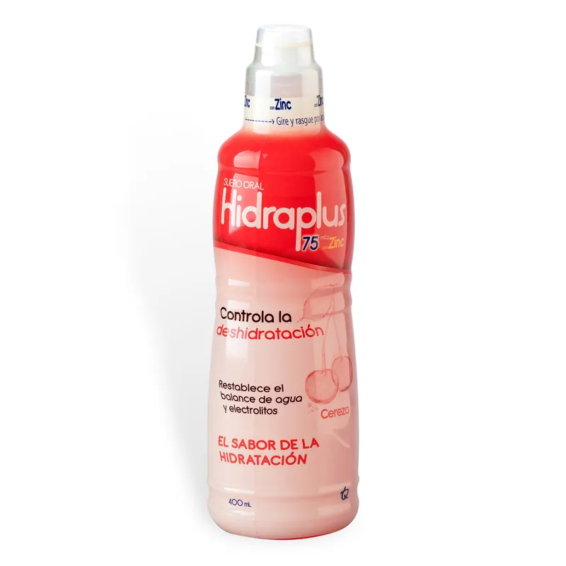 Hidraplus 75 Zinc Cereza 400 mL Suero O