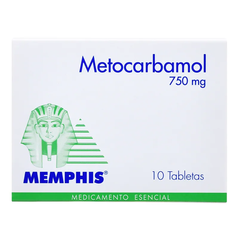 Metocarbamol 750 mg 10 tabletas MP
