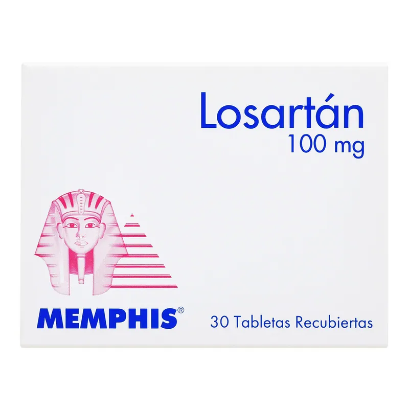 Losartan 100 mg 30 tabletas MP