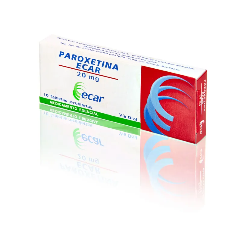 Paroxetina 20 mg 10 tabletas EC