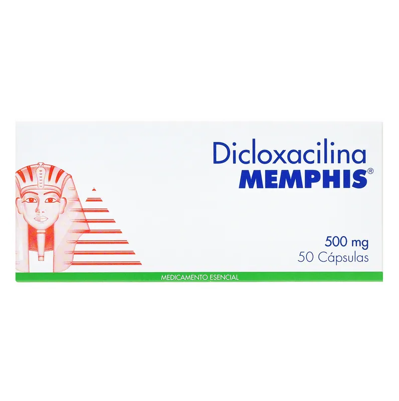 Dicloxacilina 500 mg 50 cápsulas MP