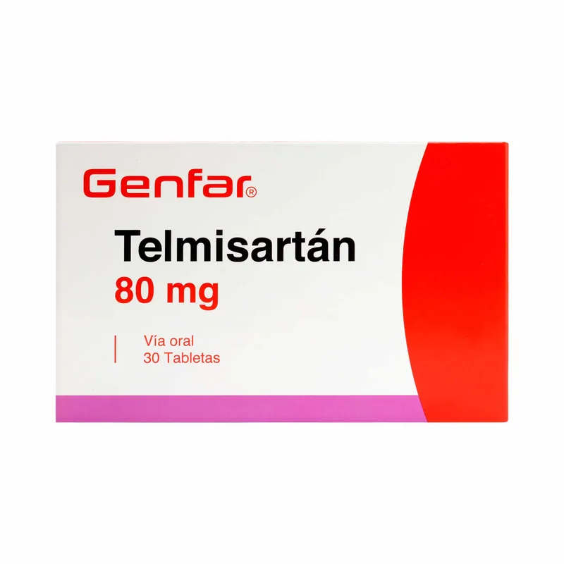 Telmisartan 80 mg 30 tabletas GF