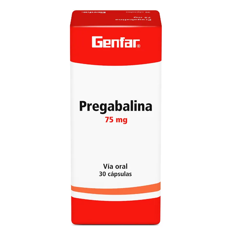 Pregabalina 75 mg 30 cápsulas GF