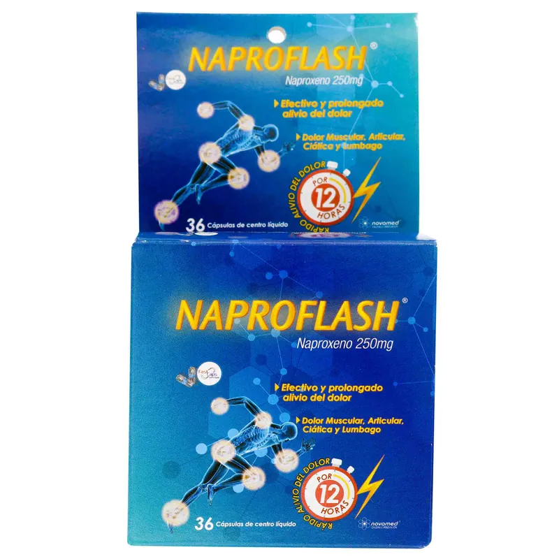 Naproflash 250 mg 36 cápsulas