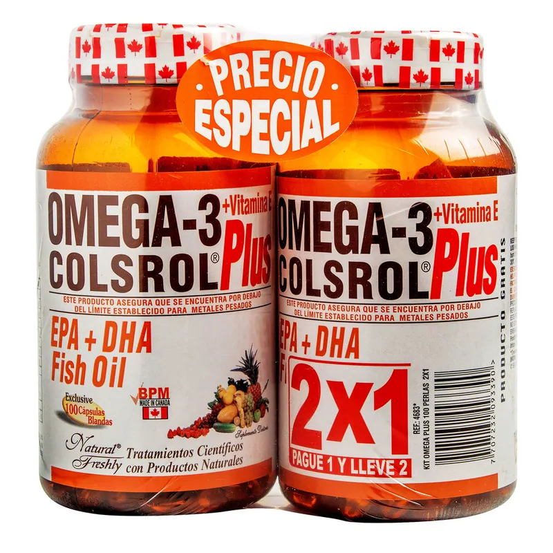 Omega 3 Plus Colsrol 100 Softgel 2x1 P E