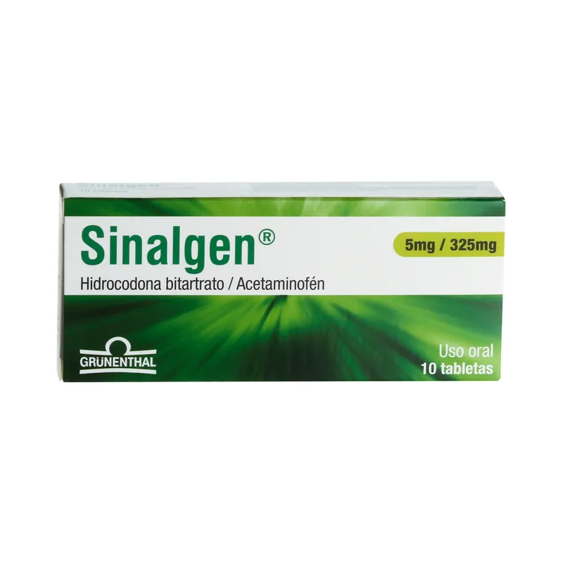 Sinalgen 5/325 mg 10 tabletas