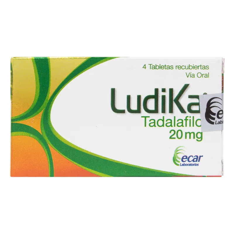 Ludika Tadalafilo 20 mg 4 tabletas