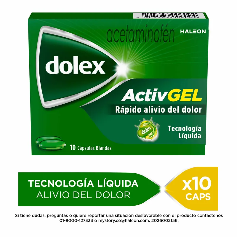 Dolex Activegel 10 cápsulas Liquidas