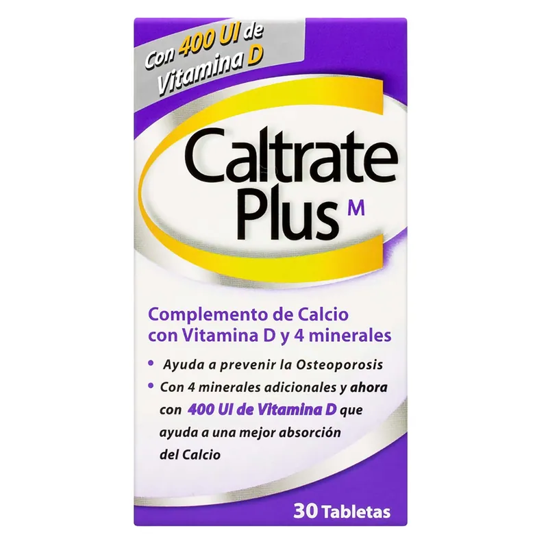 Caltrate Plus 400 UI 30 tabletas