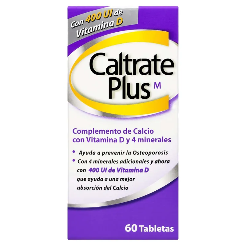 Caltrate Plus 400 UI 60 tabletas