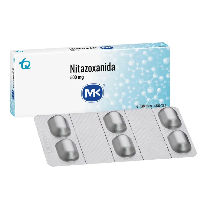 Nitazoxanida 500 mg 6 tabletas MK