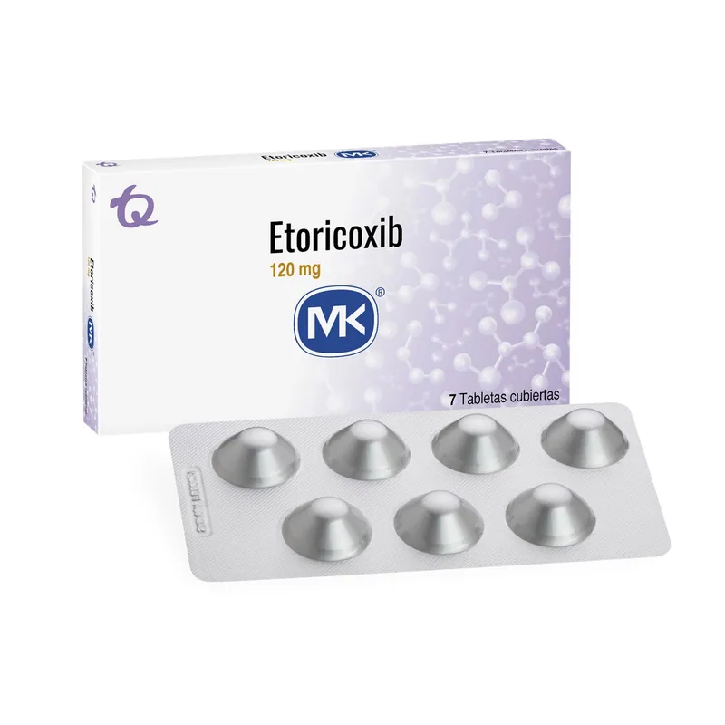 Etoricoxib 120 mg 7 tabletas MK