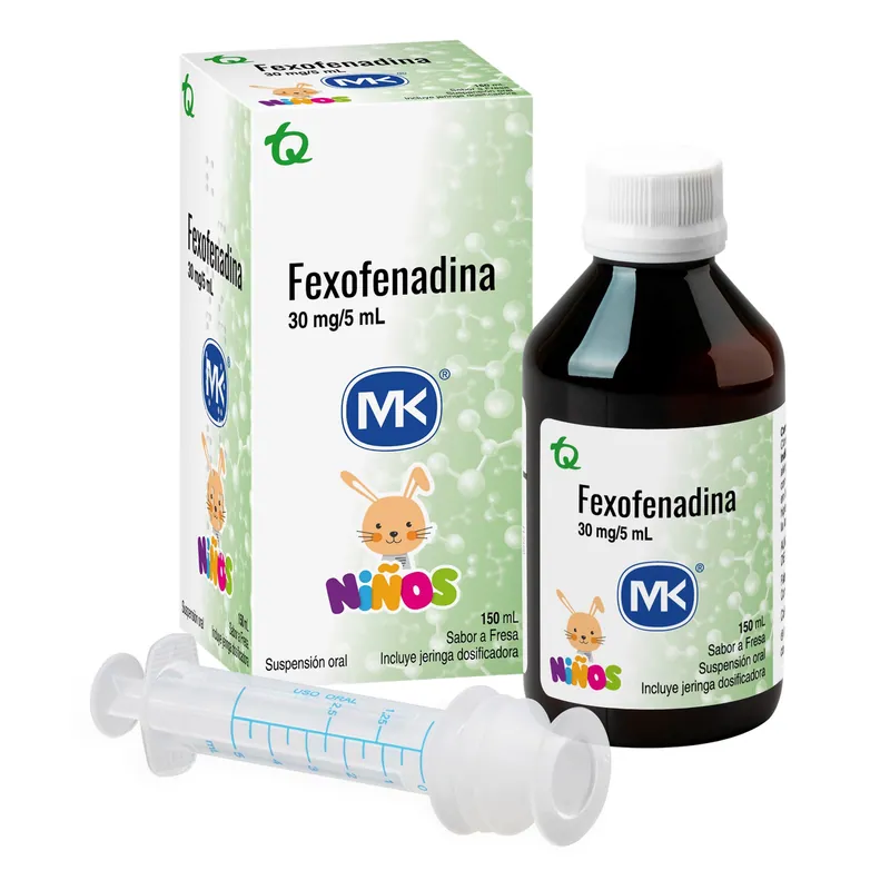 Fexofenadina 30 mg/5 mL jarabe 150 mL MK