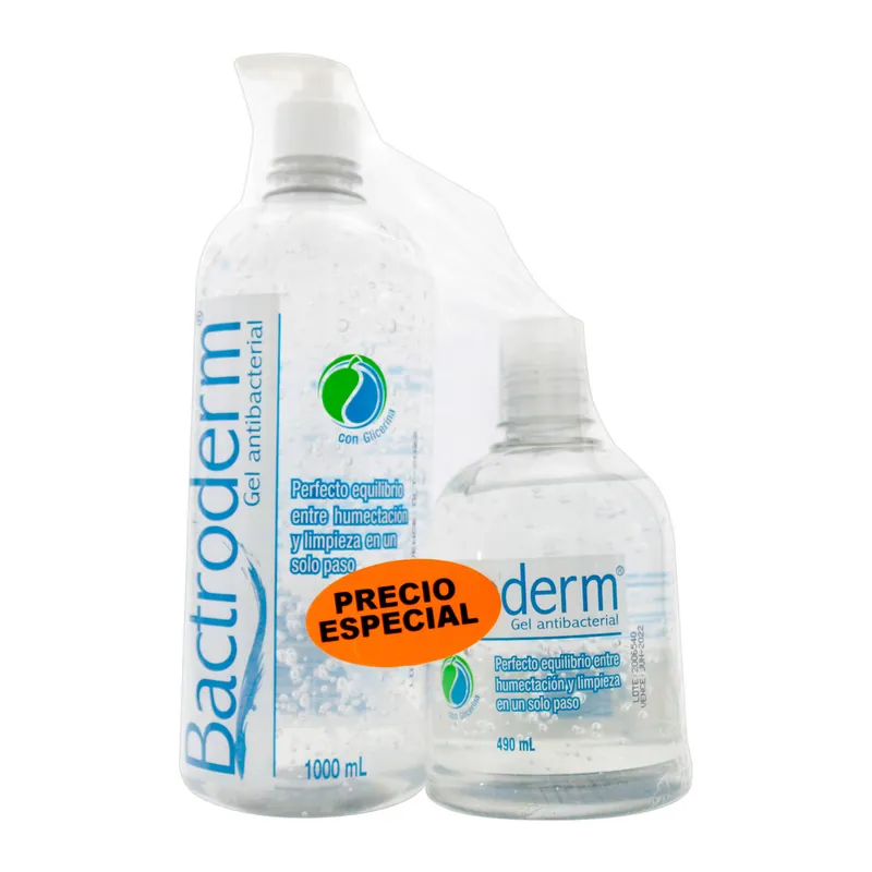 Bactroderm Gel Ant 1000 Ml+bact 490 mL P E