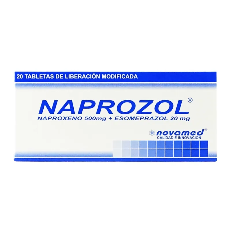 Naprozol 500 mg 20 tabletas