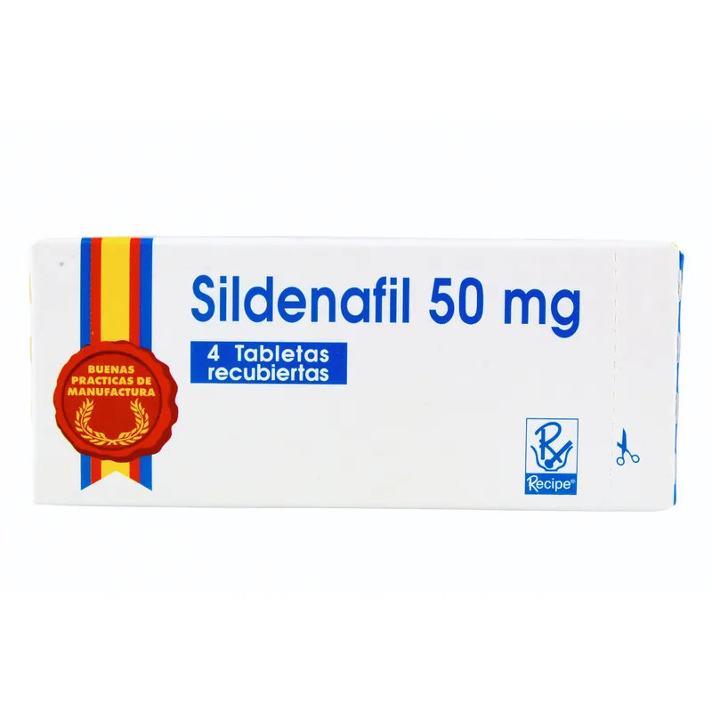 Sildenafil 50 mg 4 tabletas RC