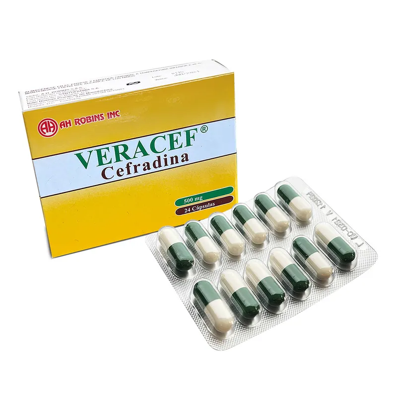 Veracef 500 mg 24 cápsulas