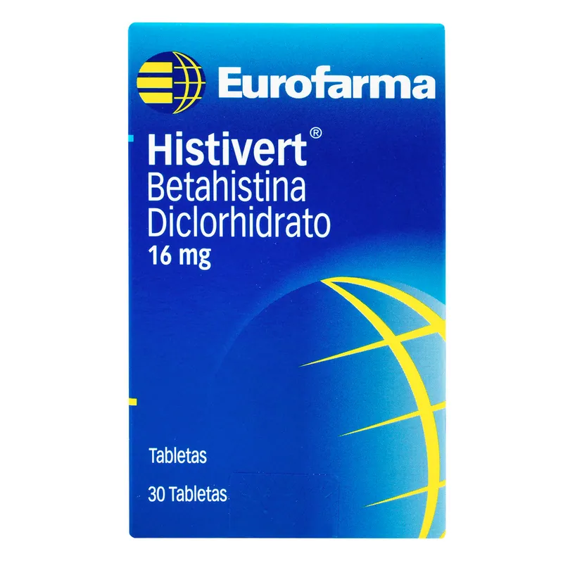 Histivert 16 mg 30 tabletas