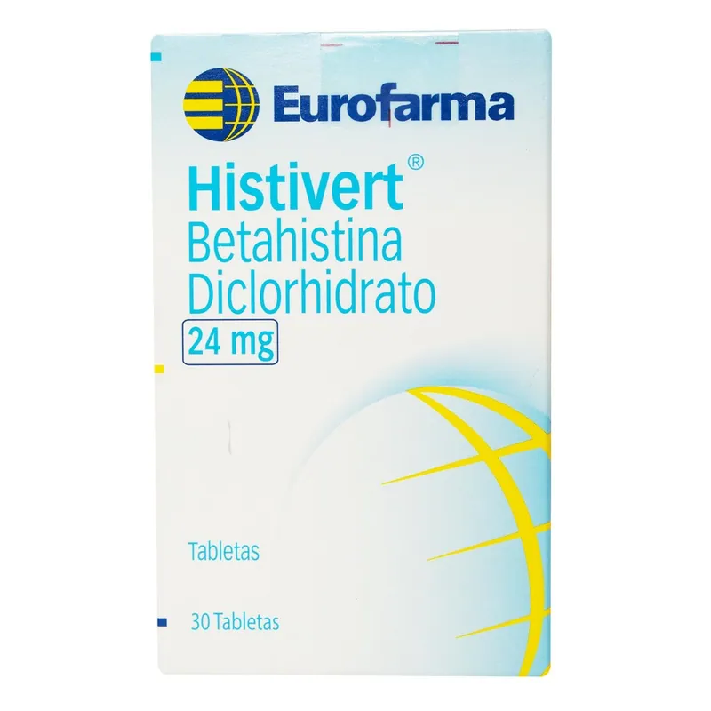 Histivert 24 mg 30 tabletas