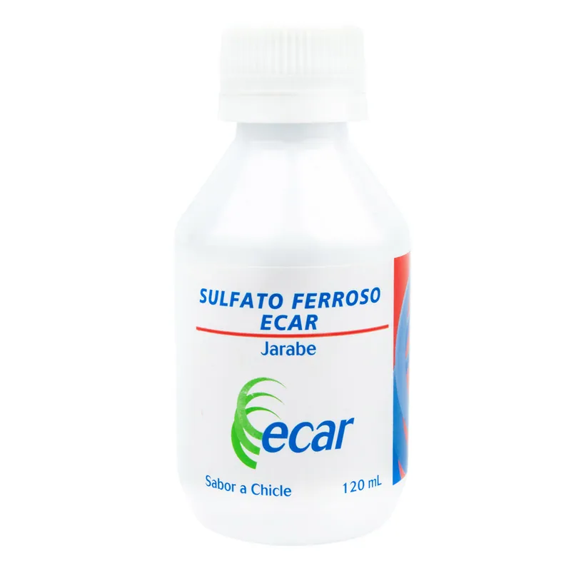 Sulfato Ferroso Chicle jarabe 120 mL EC