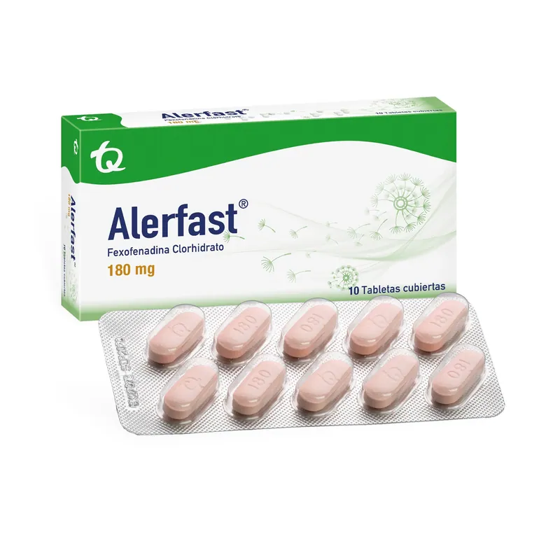 Alerfast 180 mg 10 tabletas