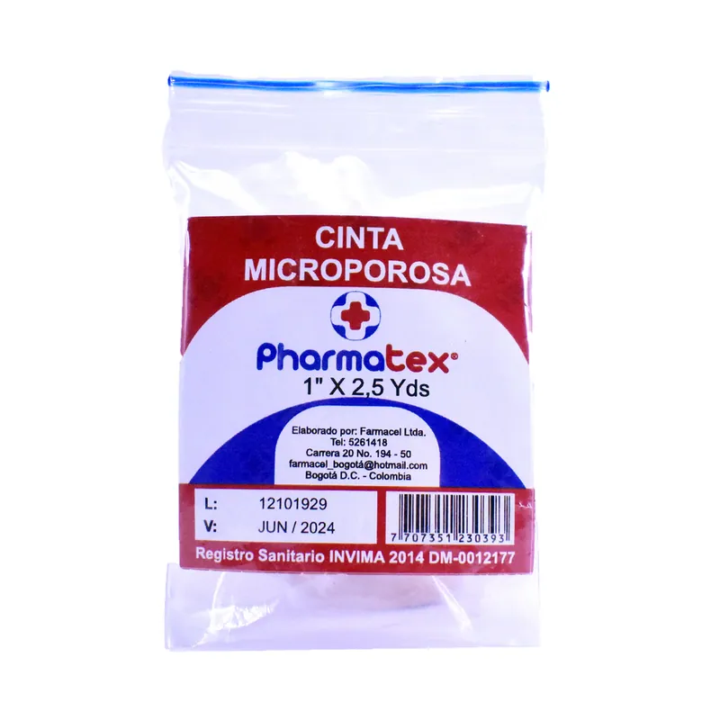 Micropore Pharmatex Piel 1 x 2.5 Yardas