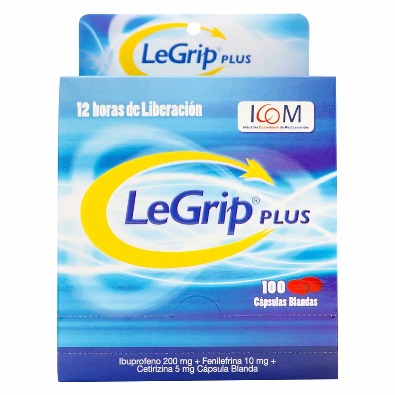 Legrip Plus 100 cápsulas Blan ICOM