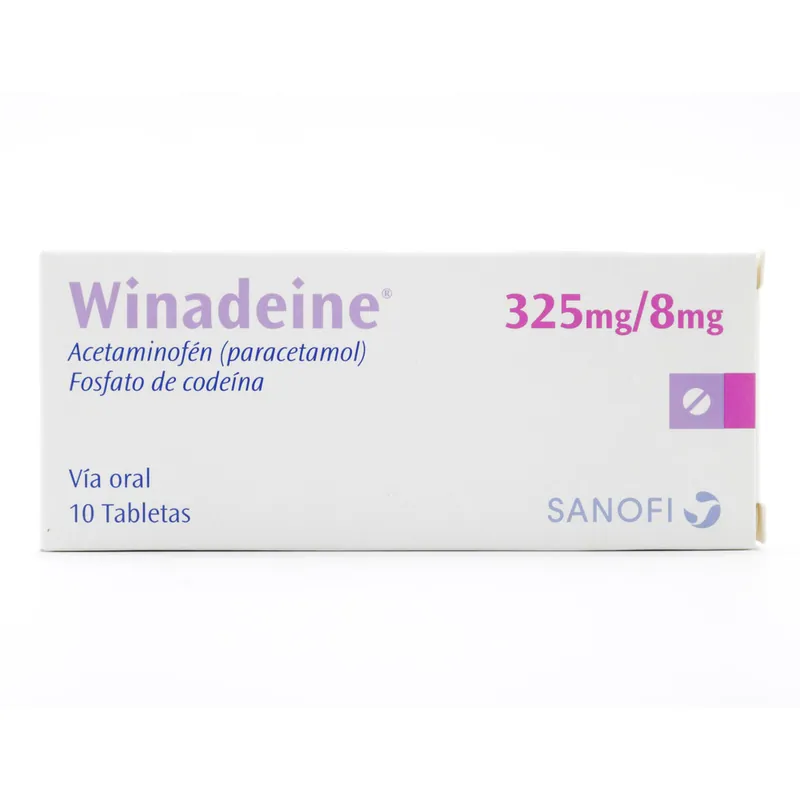 Winadeine 325/8 mg 10 tabletas
