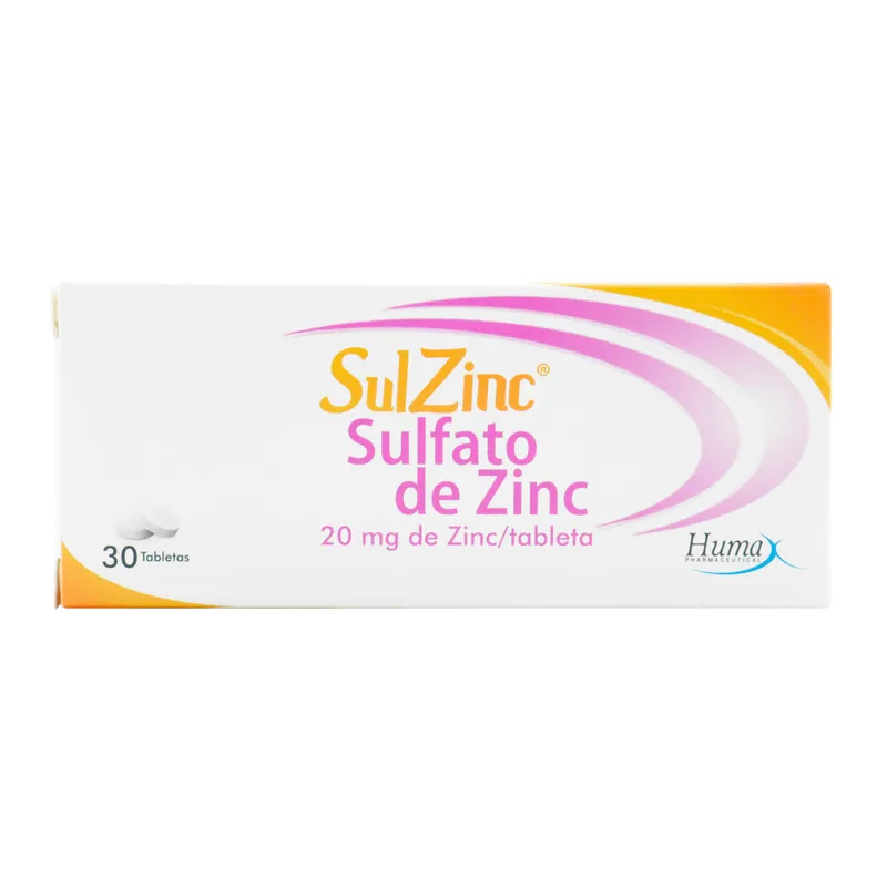 Sulzinc 20 mg 30 tabletas