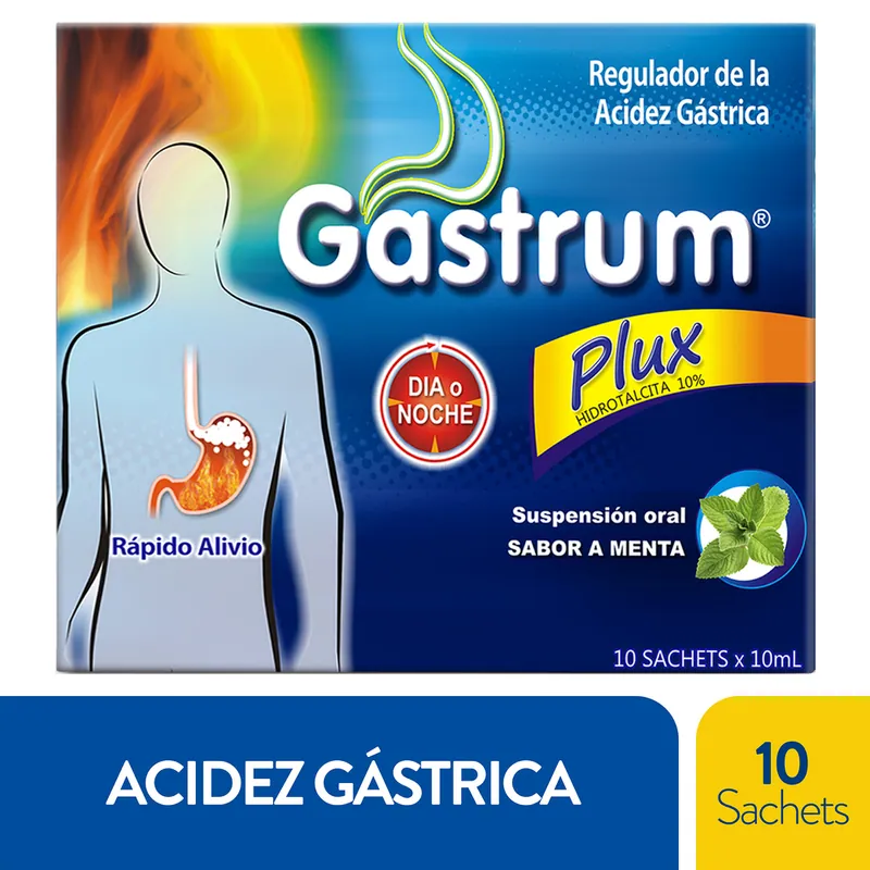 Gastrum Plus Menta 10 mL 10 sobres