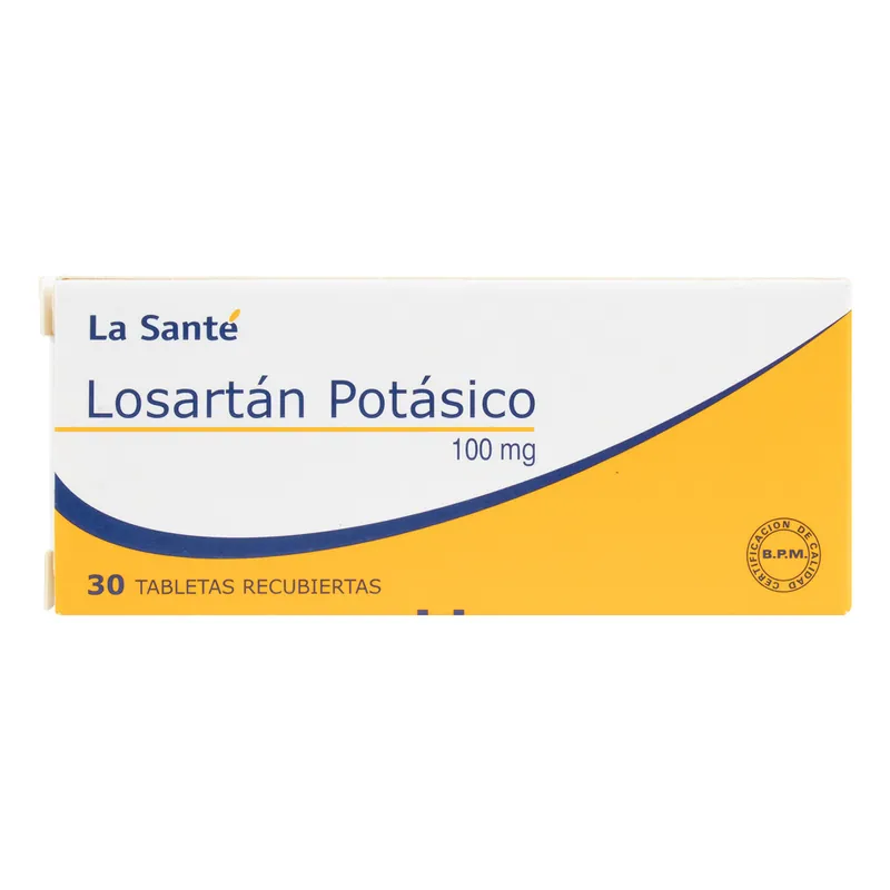 Losartan potásico 100 mg 30 tabletas LS