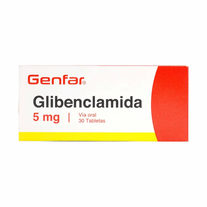 Glibenclamida 5 mg 30 tabletas GF