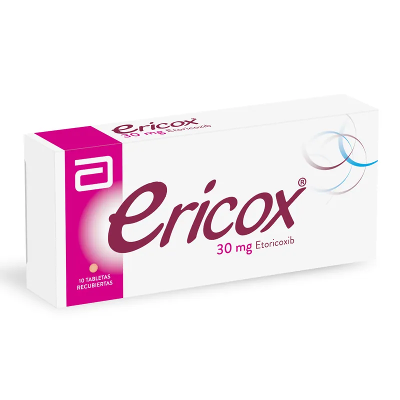 Ericox 30 mg 10 tabletas