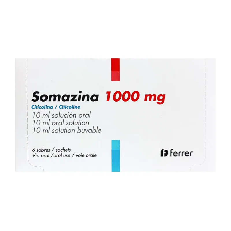 Somazina 1000 mg solución Oral 6 sobres
