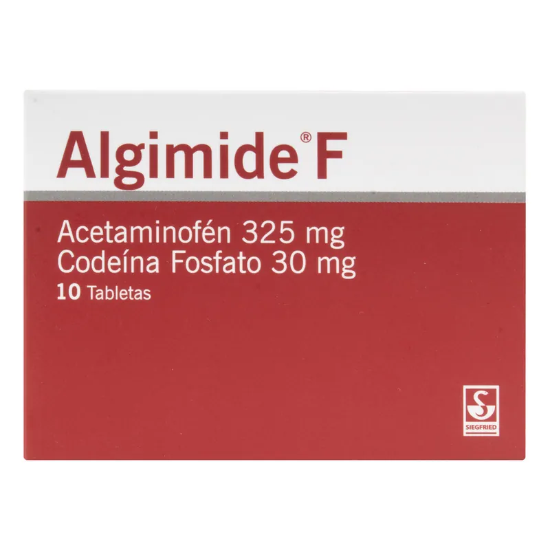 Algimide F 325/30 mg 10 tabletas Aceta/codein