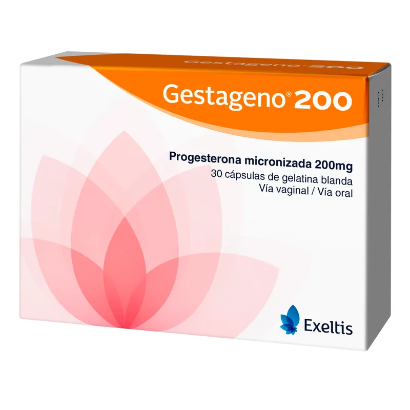 Gestageno 200 mg 30 cápsulas
