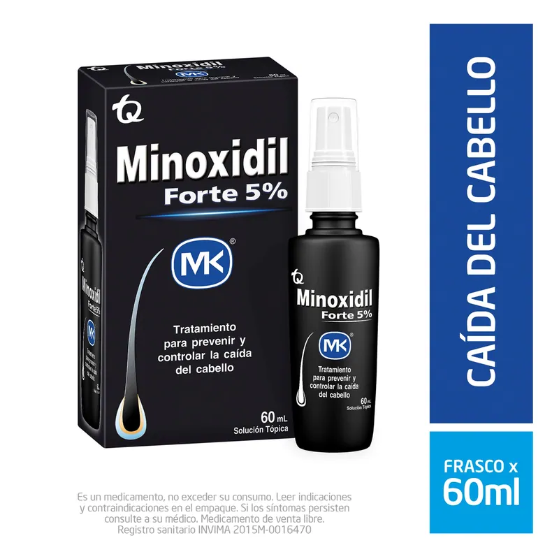 Minoxidil Forte 5% loción 60 mL MK